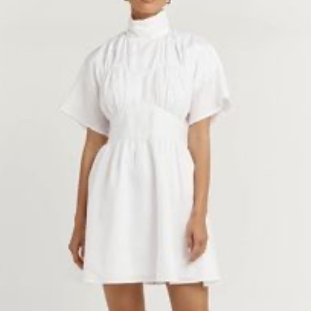 DISSH White High Neck Mini Dress - Picture 5 of 5